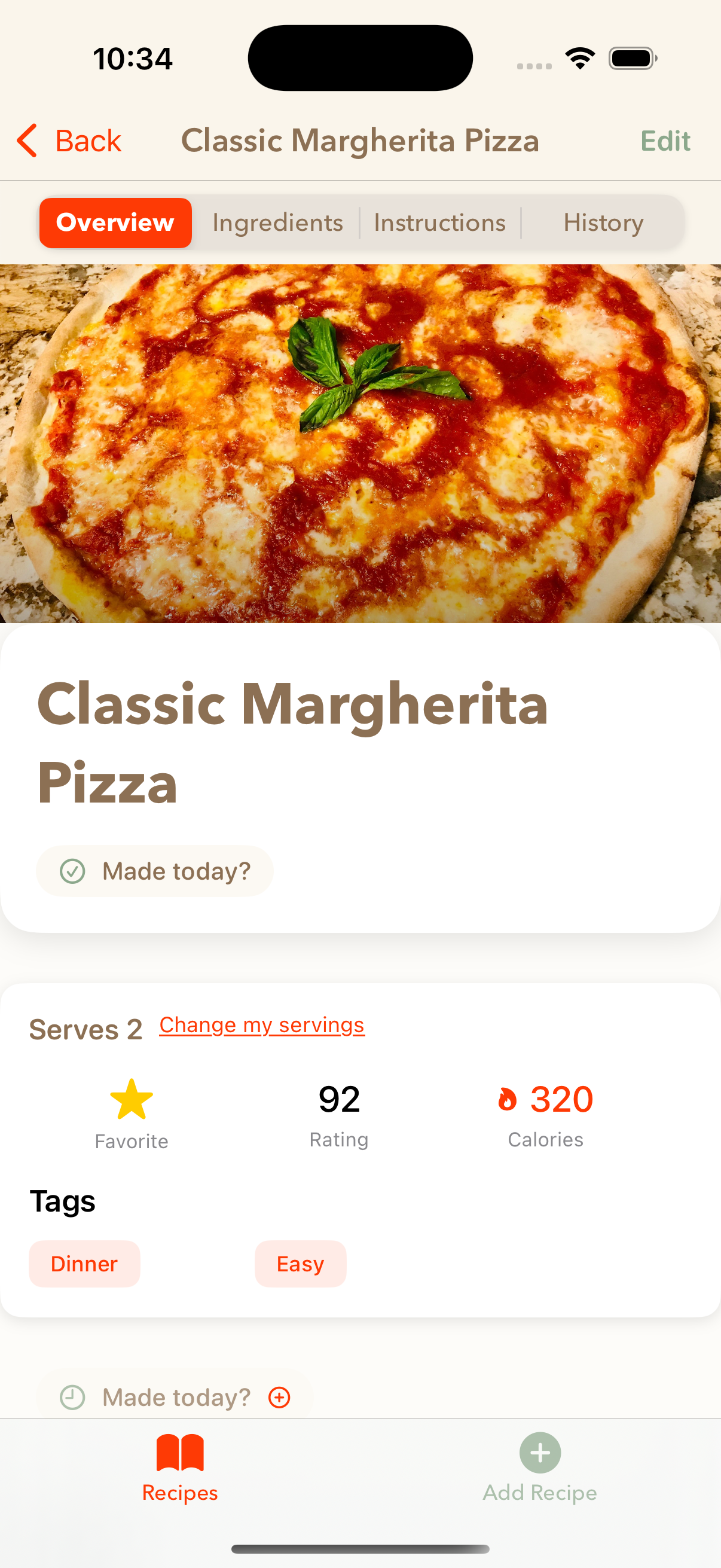 Chef's Kiss App Screenshot